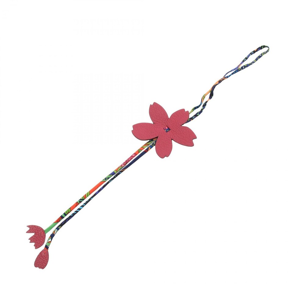 Hermes Petit H Sakura Bag Charm Chevre #332206H52B